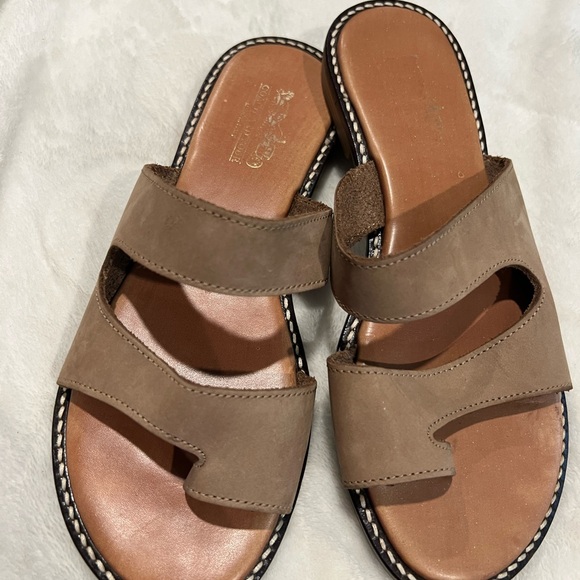 Coach Brown Slide Sandals - Picture 1 of 10